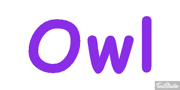 Owl Tekst effect