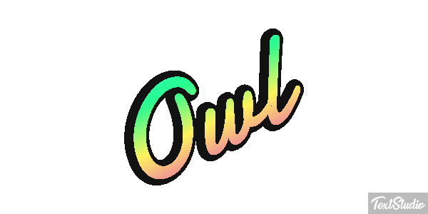 Owl Tekst effect