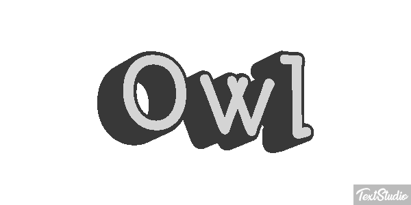 Owl Tekst effect