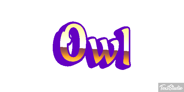 Owl Tekst effect