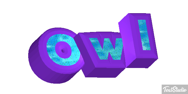 Owl Tekst effect