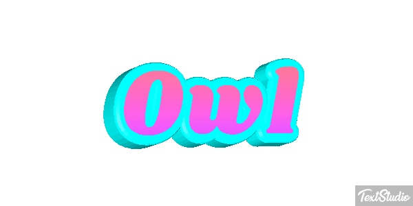 Owl Tekst effect