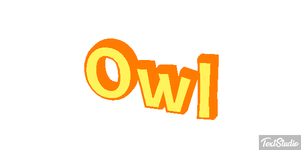 Owl Tekst effect
