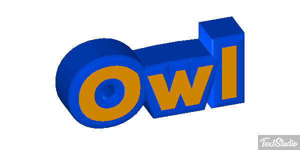 Owl Tekst effect