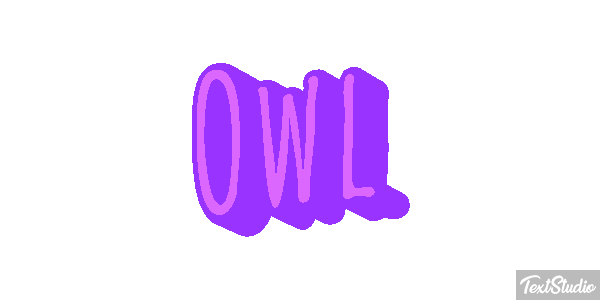 Owl Tekst effect