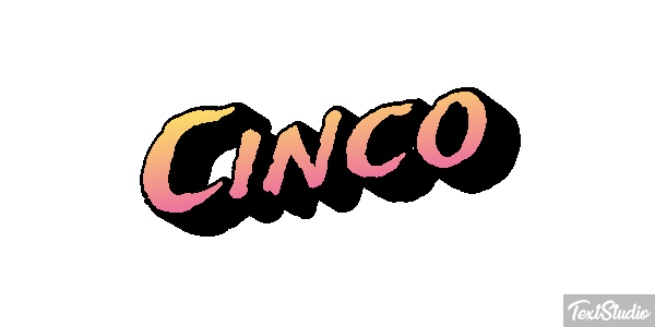 Cinco Text effect
