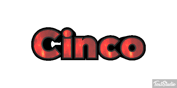 Cinco Text effect