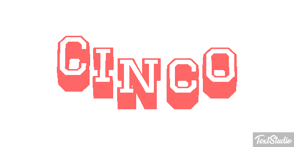 Cinco Text effect