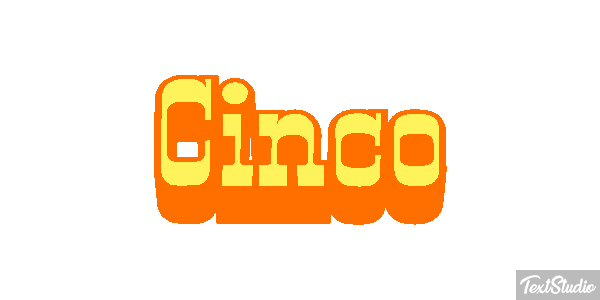 Cinco Text effect