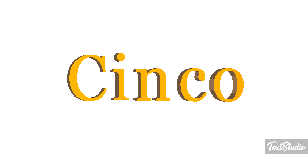 Cinco Text effect