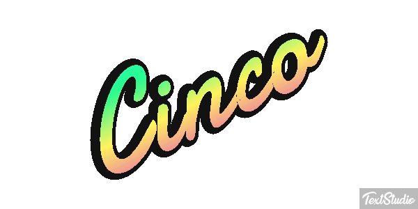 Cinco Text effect