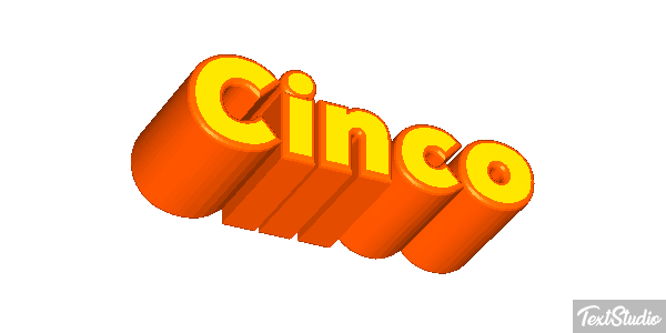 Cinco Text effect