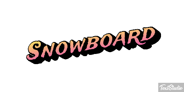 Snowboard Effetto testo