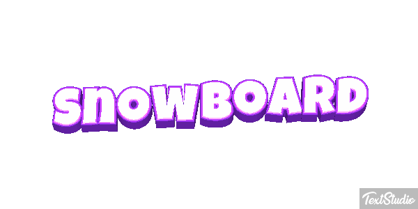 Snowboard Effetto testo