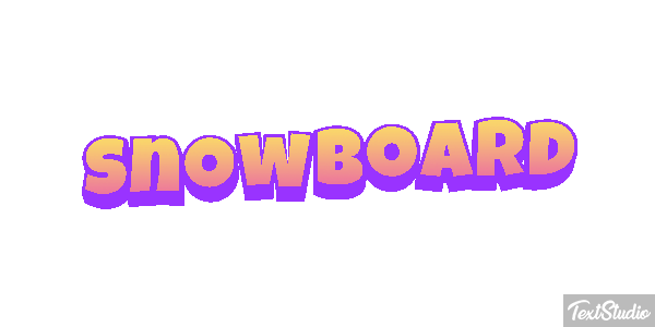 Snowboard Effetto testo