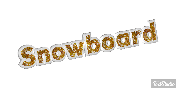 Snowboard Effetto testo