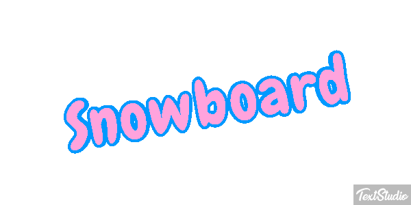 Snowboard Effetto testo
