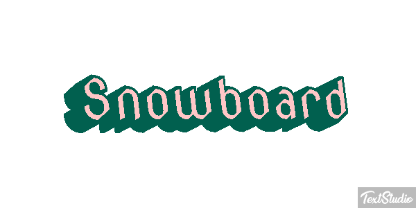 Snowboard Effetto testo