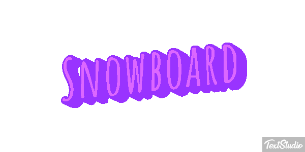 Snowboard Effetto testo
