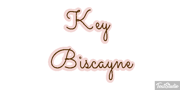 Key Biscayne Tekst effect