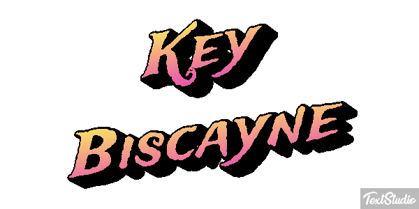 Key Biscayne Tekst effect