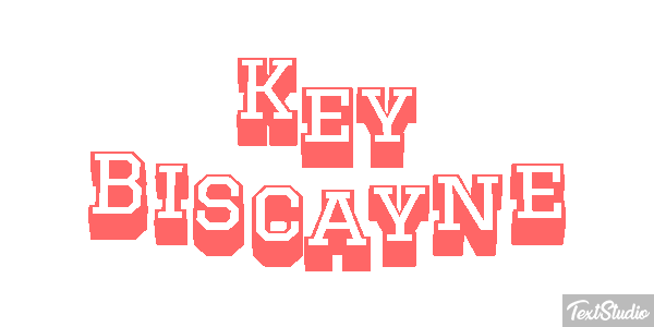 Key Biscayne Tekst effect