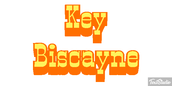 Key Biscayne Tekst effect