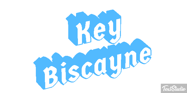 Key Biscayne Tekst effect
