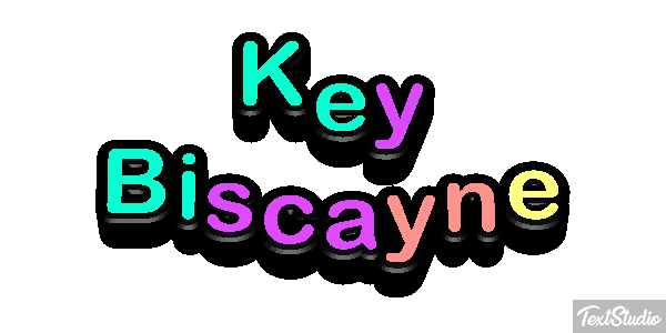 Key Biscayne Tekst effect