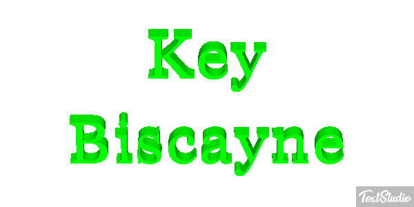 Key Biscayne Tekst effect