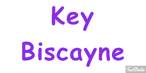 Key Biscayne Tekst effect
