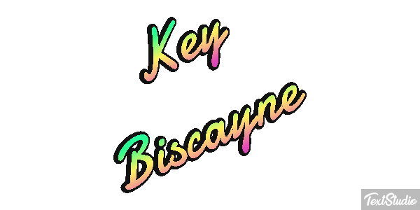 Key Biscayne Tekst effect