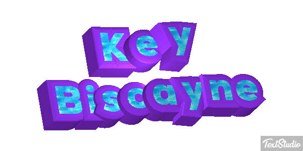 Key Biscayne Tekst effect