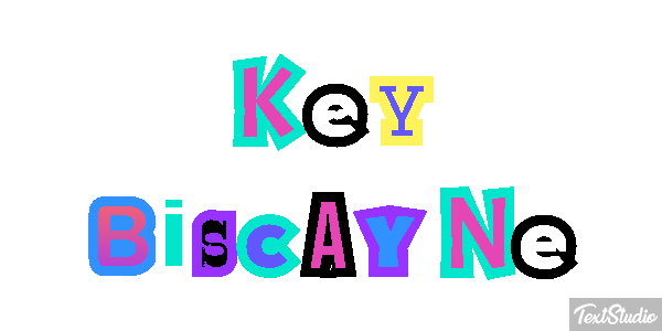 Key Biscayne Tekst effect