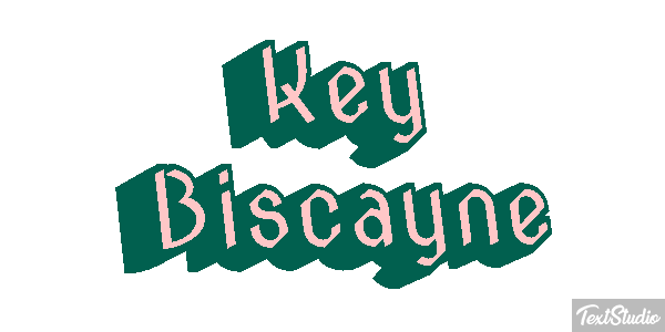 Key Biscayne Tekst effect