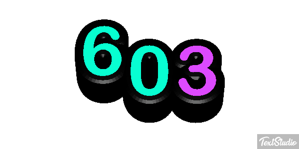 603 Texteffekt