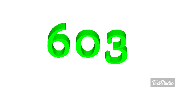 603 Texteffekt