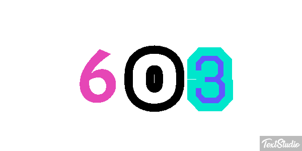 603 Texteffekt