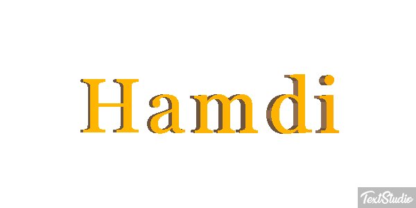 Hamdi Текстовый эффект