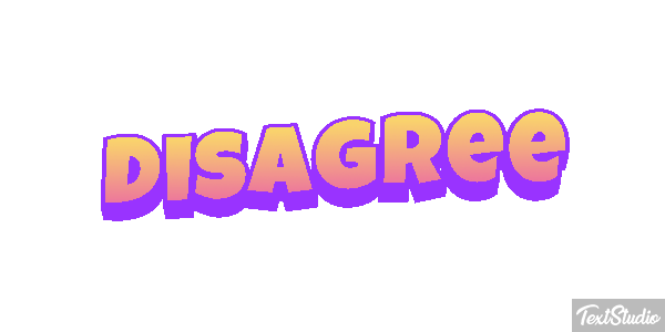 Disagree Efecto de texto