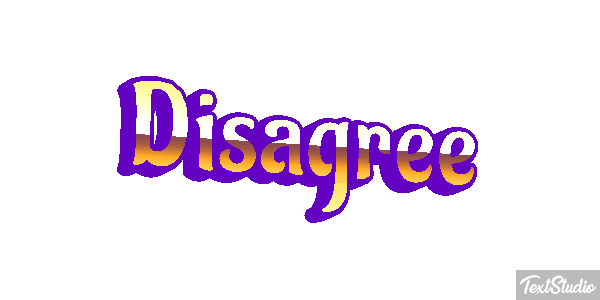 Disagree Efecto de texto