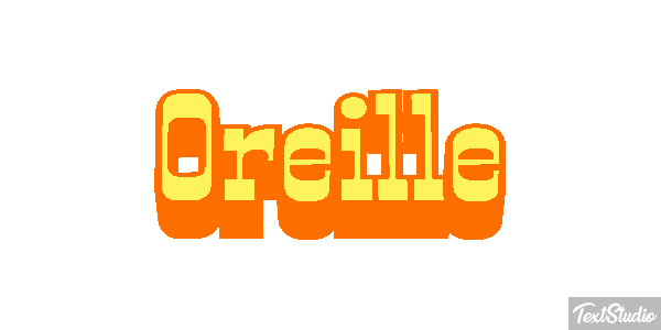 Oreille Effet de texte