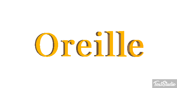 Oreille Effet de texte