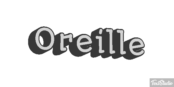 Oreille Effet de texte