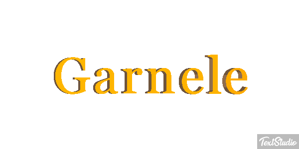 Garnele Texteffekt
