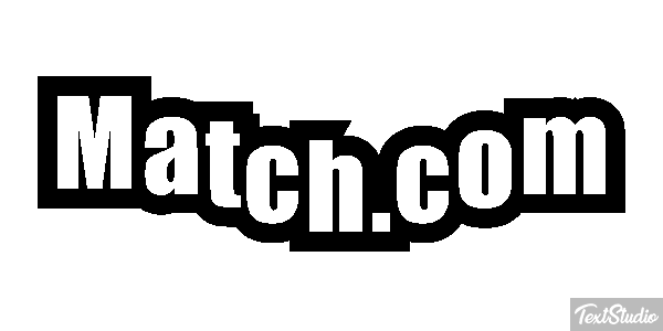 Match.com Efecto de texto