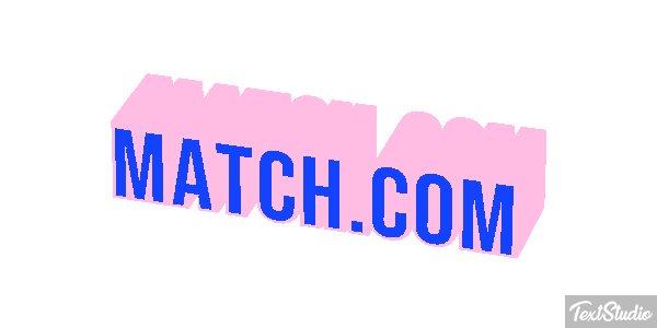 Match.com Efecto de texto