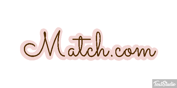 Match.com Efecto de texto
