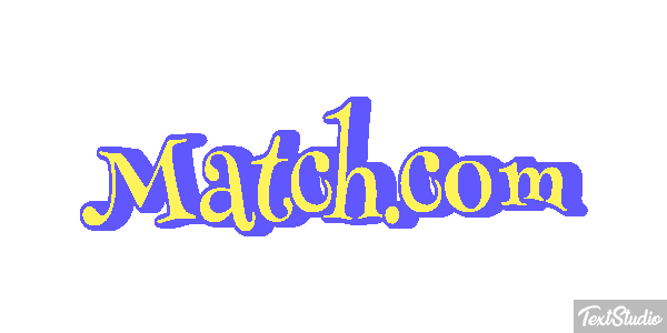 Match.com Efecto de texto