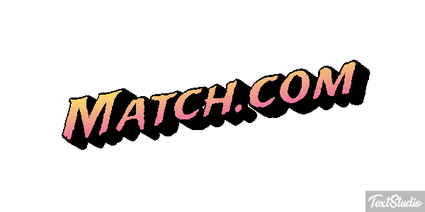 Match.com Efecto de texto